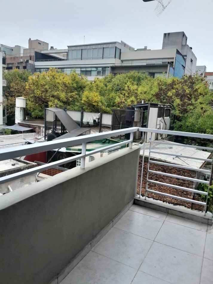Monoambiente con balcon y amenities